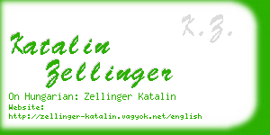 katalin zellinger business card